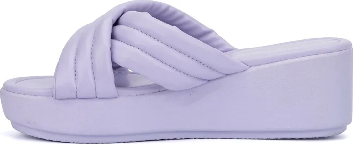 Emma Puffy Strap Platform Wedge Sandal - Image 8