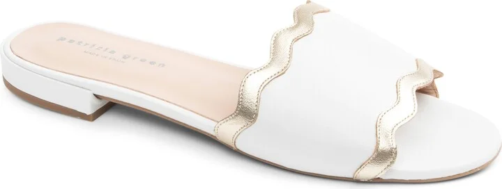White/ Gold Leather
