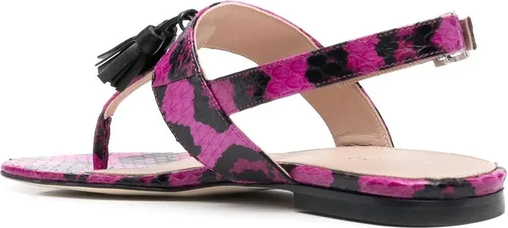 Emma snakeskin-effect sandals - Image 3