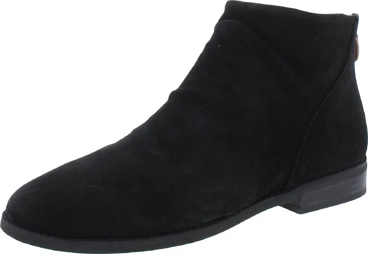 Emma Zip Bootie Womens Suede Shooties Ankle Boots