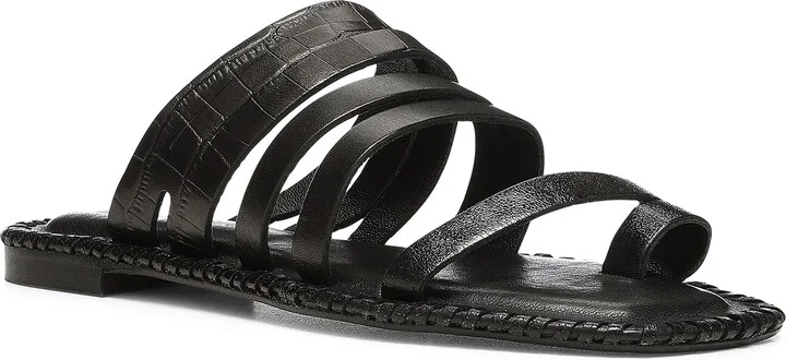 Emmaline Croc Embossed Strappy Sandal