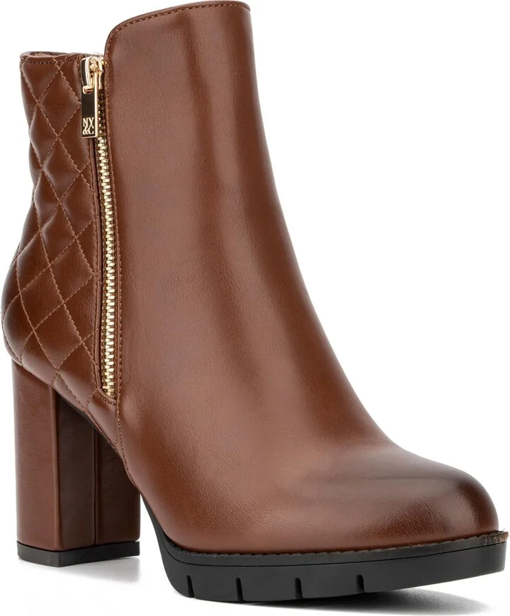 Emmalynn Bootie Womens Zipper Man Made Ankle Boots