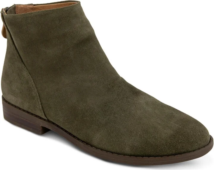 EMMAZIPBOOTIE Womens Leather Ankle Booties