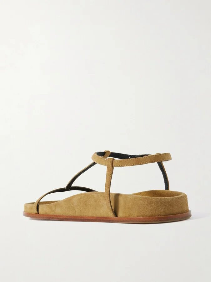 Emme Parsons - Aya Suede Sandals - Brown - Image 3