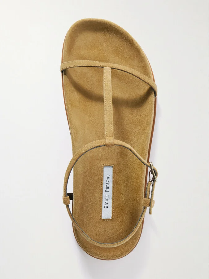 Emme Parsons - Aya Suede Sandals - Brown - Image 5