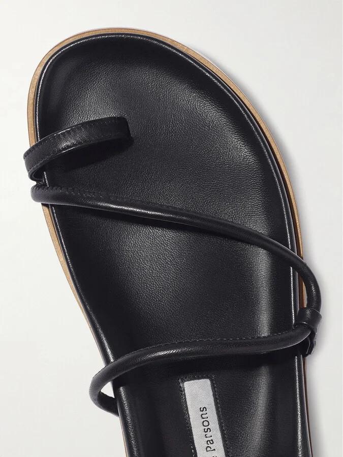 Emme Parsons - Bari Leather Sandals - Black - Image 3