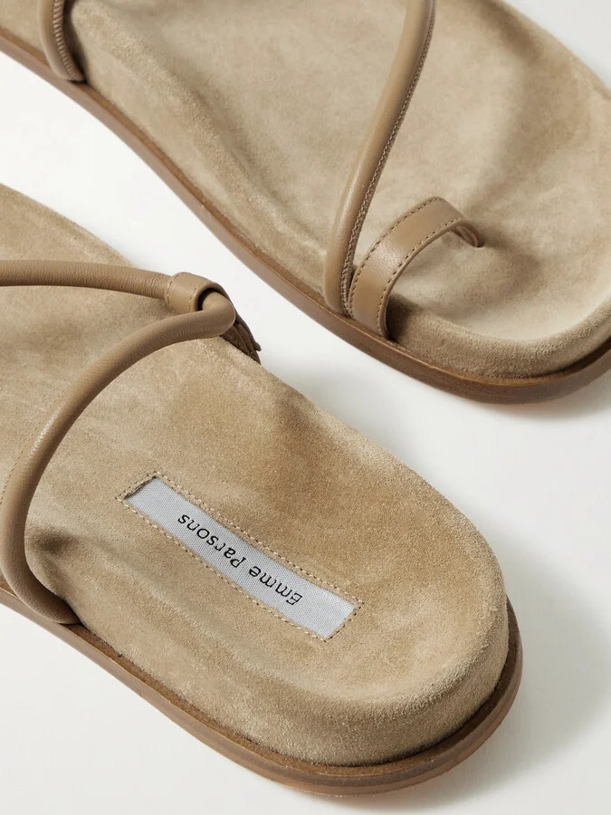 Emme Parsons - Bari Leather Sandals - Brown - Image 4