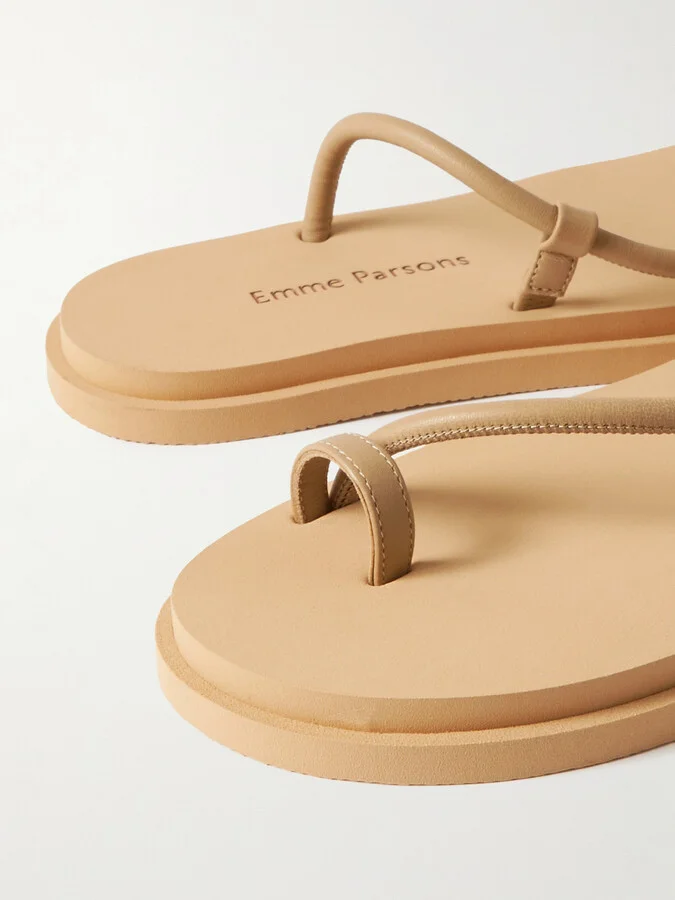 Emme Parsons - Bari Pool Leather Sandals - Neutrals - Image 4