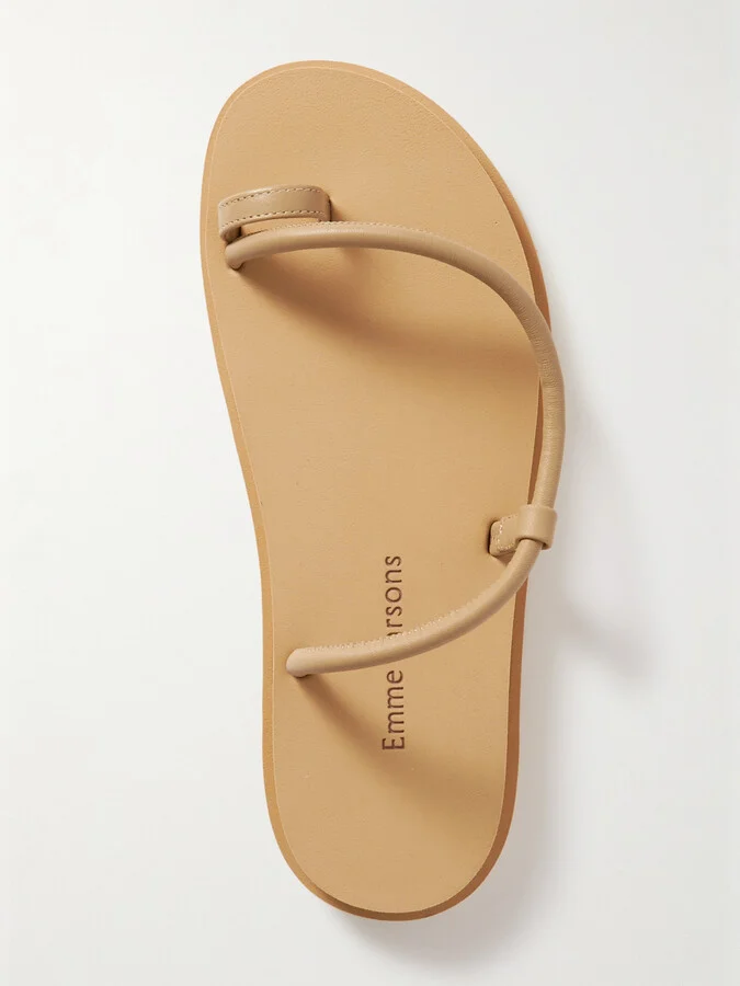 Emme Parsons - Bari Pool Leather Sandals - Neutrals - Image 5