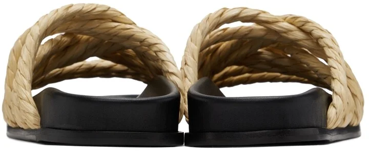 Emme Parsons Beige Evvie Flat Sandals - Image 2