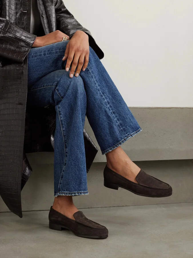 Emme Parsons - Danielle Suede Loafers - Brown - Image 2