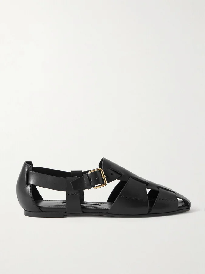 Emme Parsons - Ernest Leather Sandals - Black