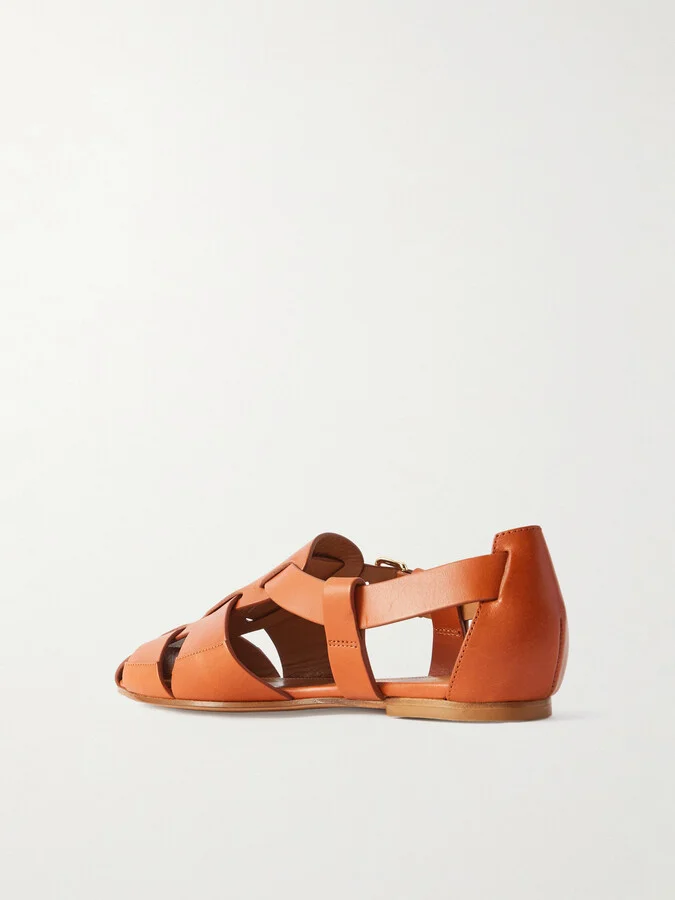 Emme Parsons - Ernest Leather Sandals - Brown - Image 3