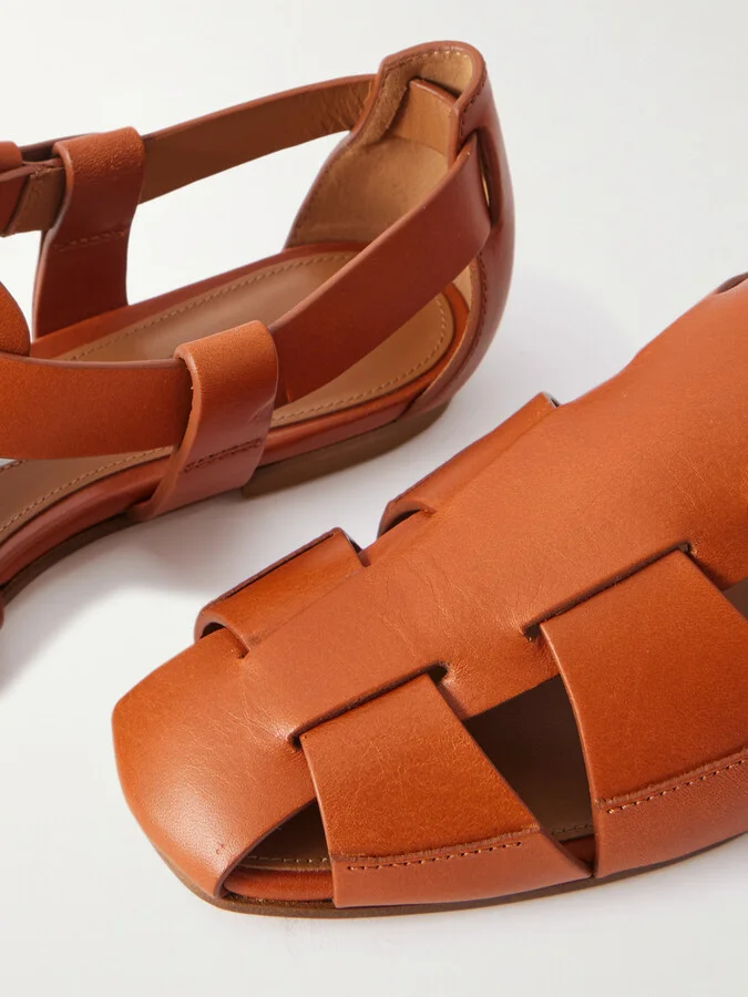 Emme Parsons - Ernest Leather Sandals - Brown - Image 4