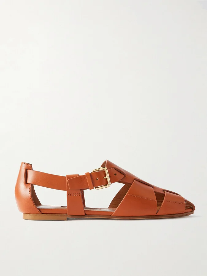 Emme Parsons - Ernest Leather Sandals - Brown