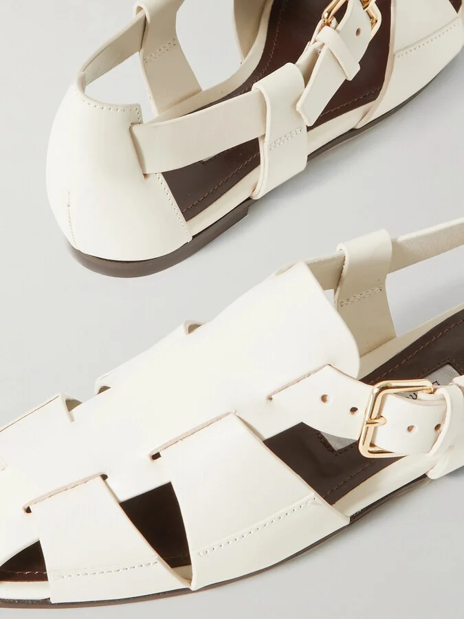 Emme Parsons - Ernest Leather Sandals - Ivory - Image 4