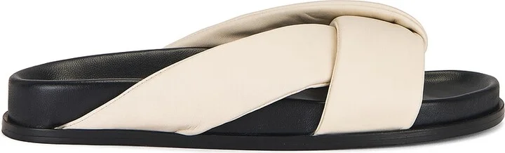 Emme Parsons Folded Slide in Ivory