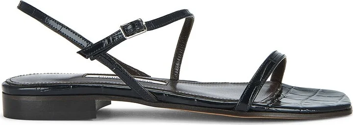 Black Embossed Croc
