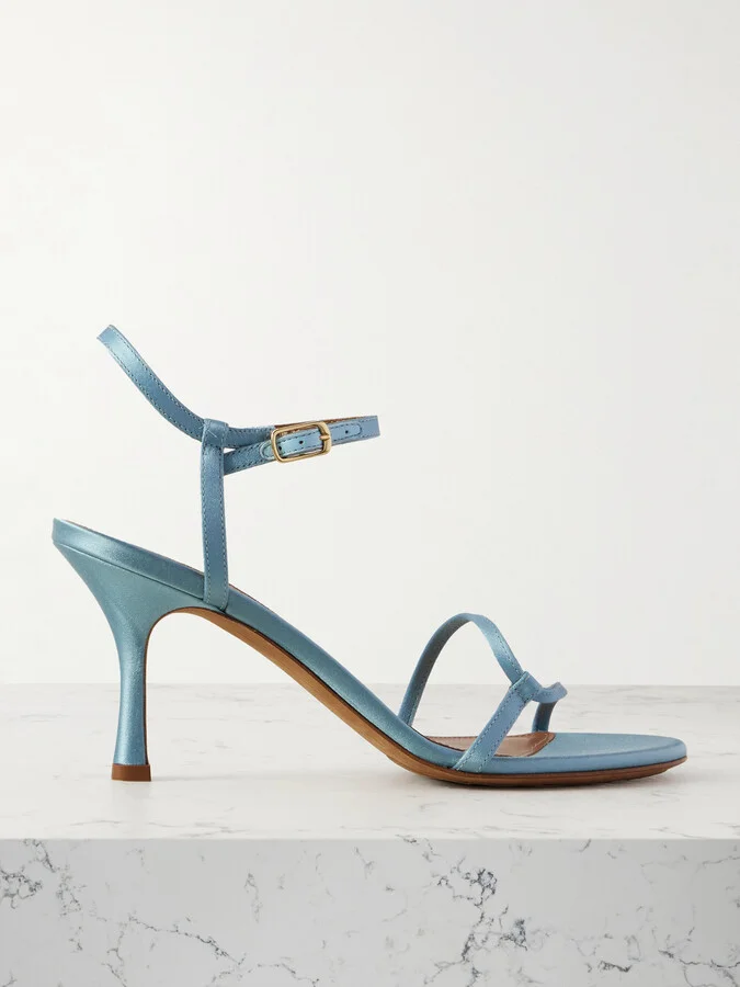 Emme Parsons - Loop Satin Sandals - Blue