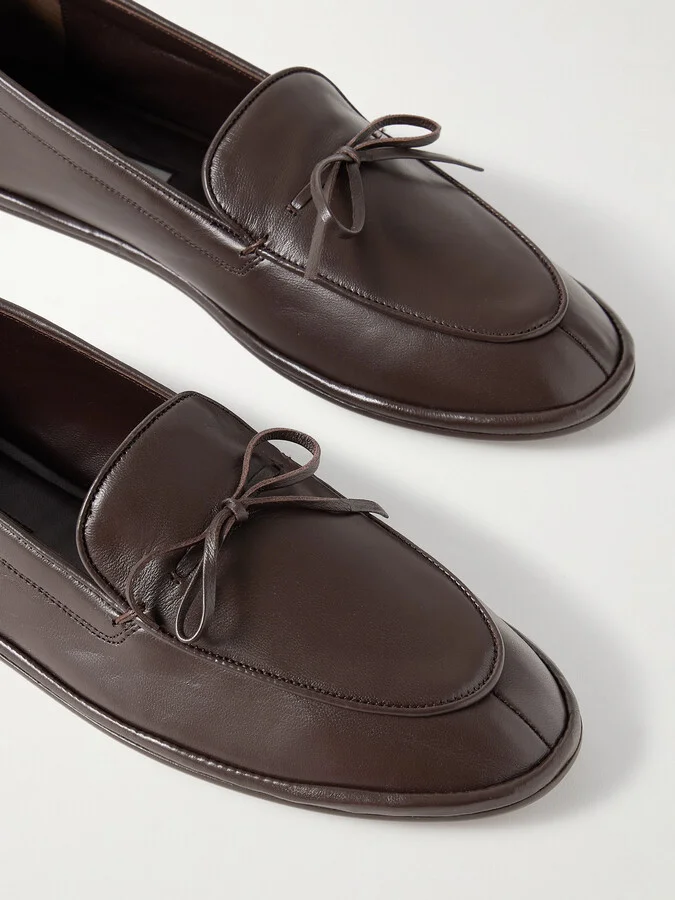 Emme Parsons - Parker Leather Loafers - Brown - Image 4
