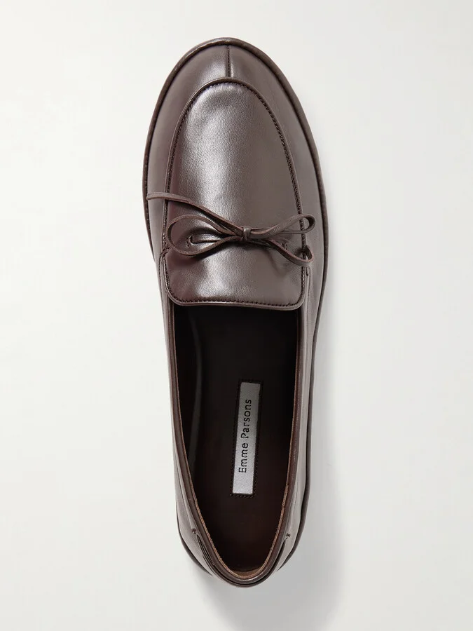 Emme Parsons - Parker Leather Loafers - Brown - Image 5