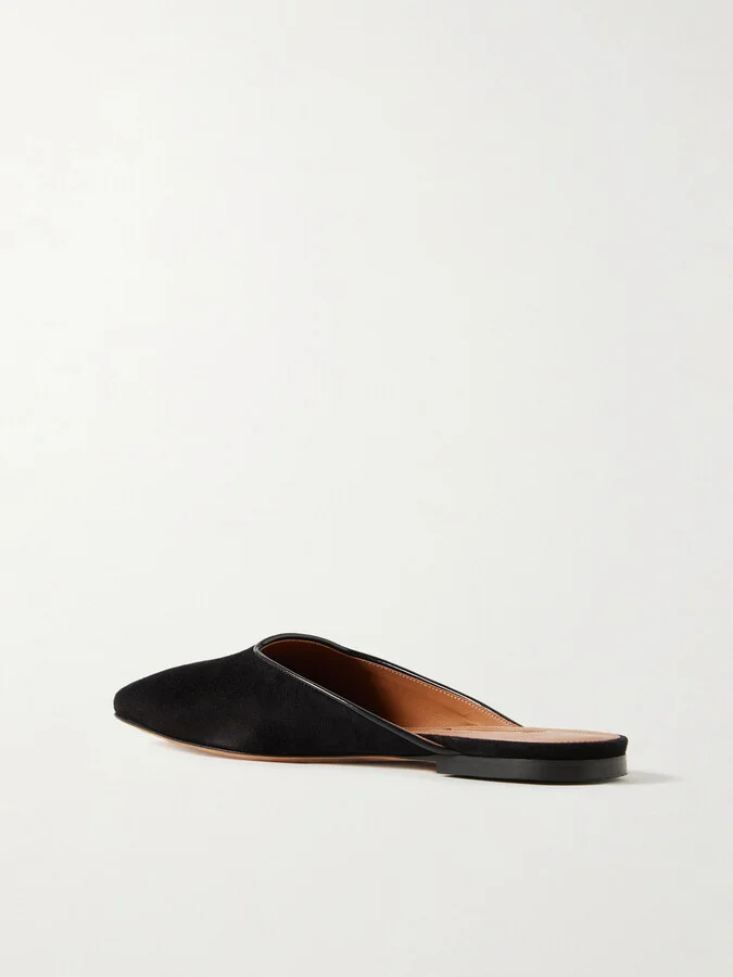 Emme Parsons - Suede Mules - Black - Image 3