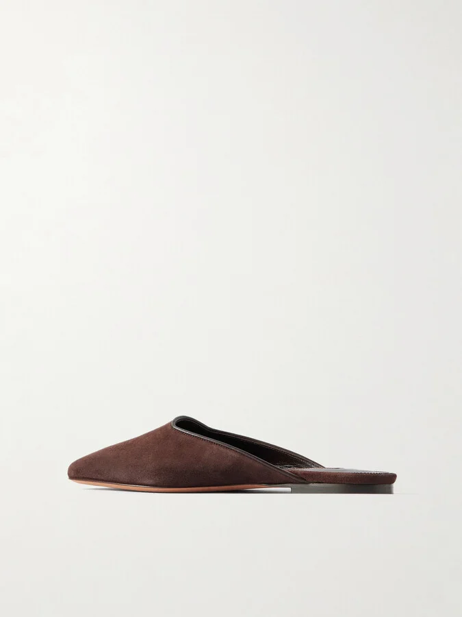 Emme Parsons - Suede Mules - Brown - Image 3