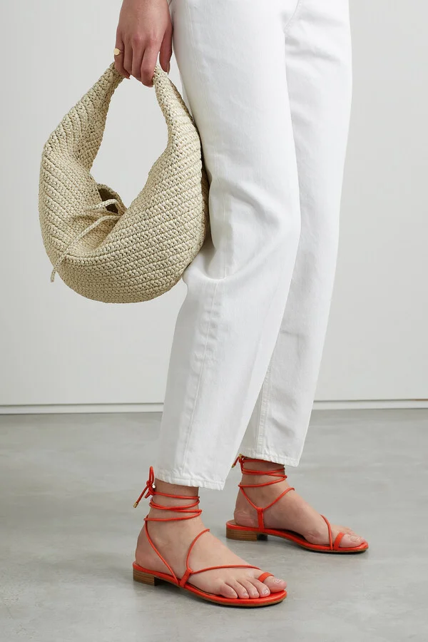 Emme Parsons - Susan Leather Sandals - Red - Image 2