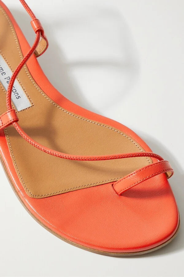 Emme Parsons - Susan Leather Sandals - Red - Image 4