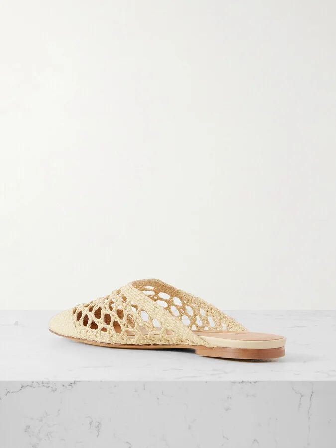 Emme Parsons - Woven Raffia Mules - Neutrals - Image 3