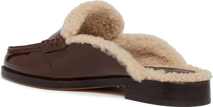 Emmett Genuine Shearling Lined Loafer Mule - Image 2