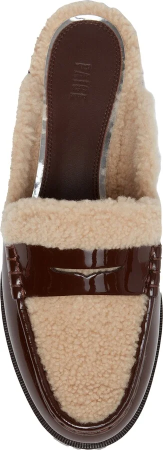 Emmett Genuine Shearling Lined Loafer Mule - Image 4