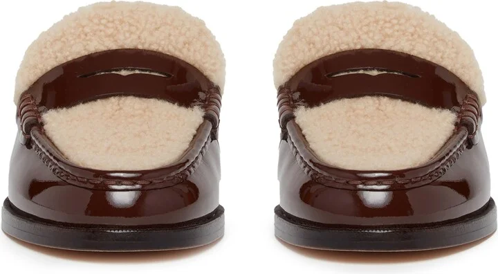 Emmett Genuine Shearling Lined Loafer Mule - Image 5