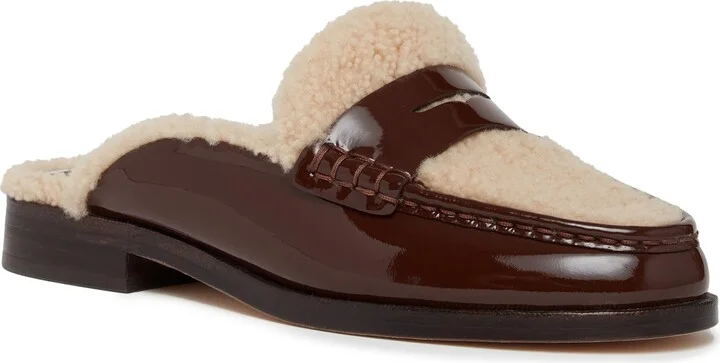 Emmett Genuine Shearling Lined Loafer Mule