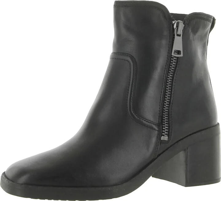 Emmy Womens Leather Square Toe Ankle Boots