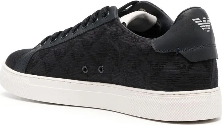 Emporio Armani Allover Logo Sneakers - Image 2
