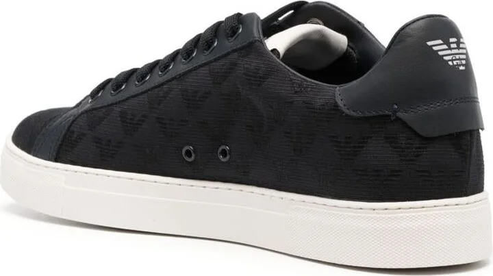Emporio Armani Allover Logo Sneakers - Image 2