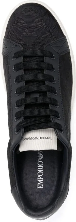 Emporio Armani Allover Logo Sneakers - Image 4