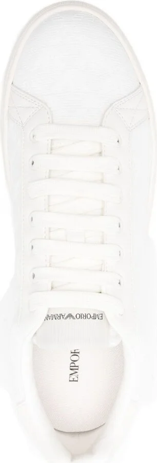 Emporio Armani Allover Logo Sneakers - Image 2