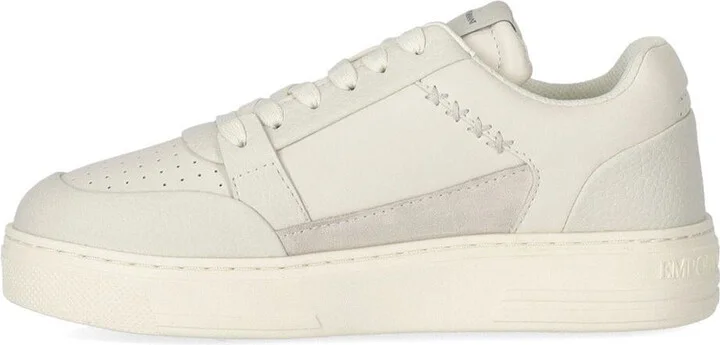 Emporio Armani Basket Ivory Sneaker - Image 3