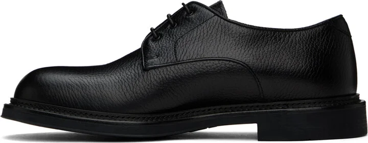 Emporio Armani Black Lace-Up Derbys - Image 3