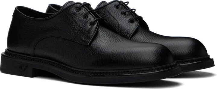 Emporio Armani Black Lace-Up Derbys - Image 4