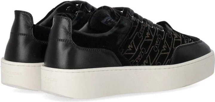Emporio Armani Black Monogram Sneaker - Image 4