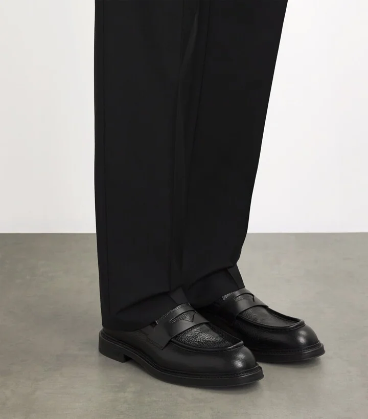 Emporio Armani Calfskin Loafers - Image 2