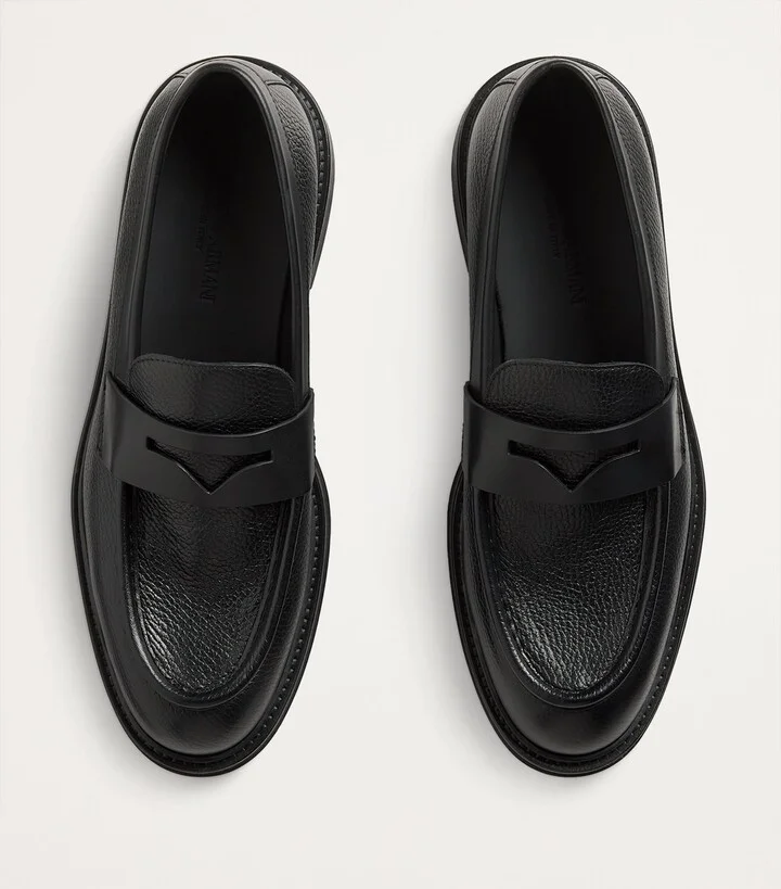 Emporio Armani Calfskin Loafers - Image 3