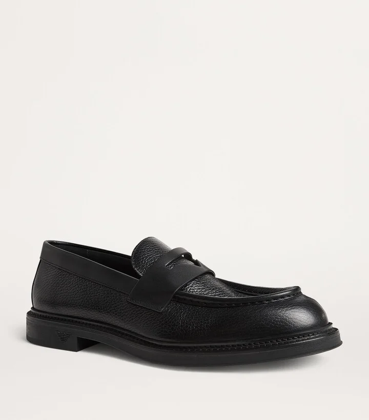 Emporio Armani Calfskin Loafers - Image 5