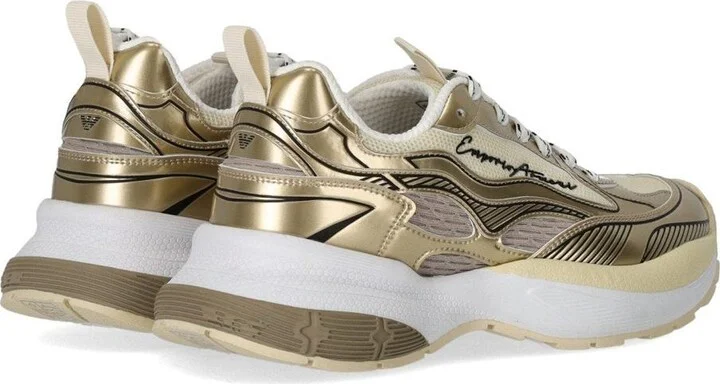 Emporio Armani Gold Sneaker - Image 4
