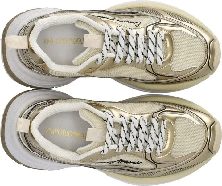 Emporio Armani Gold Sneaker - Image 5