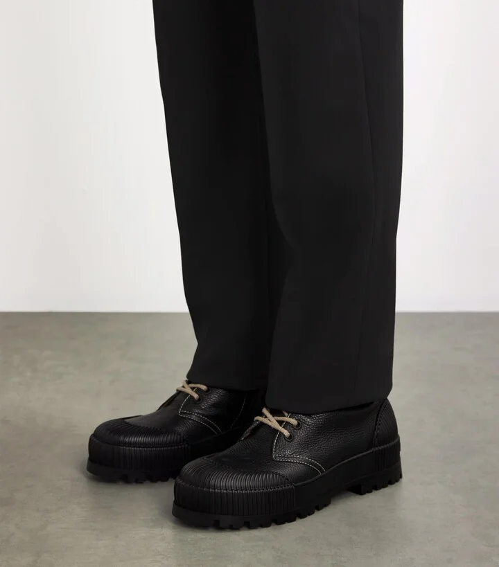 Emporio Armani Leather Ankle Boots - Image 2