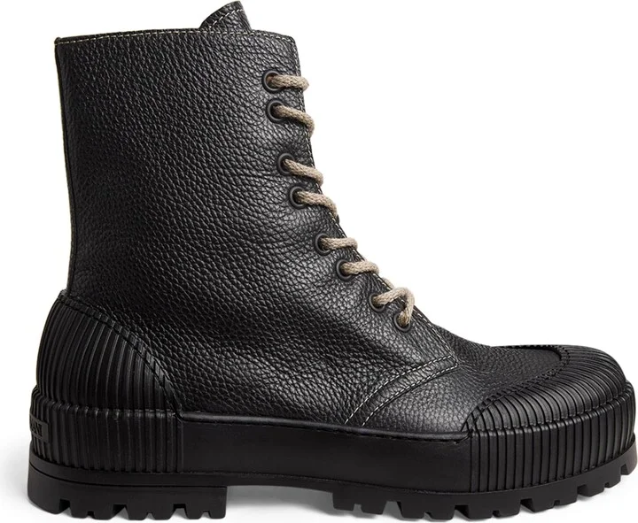 Emporio Armani Leather Ankle Boots